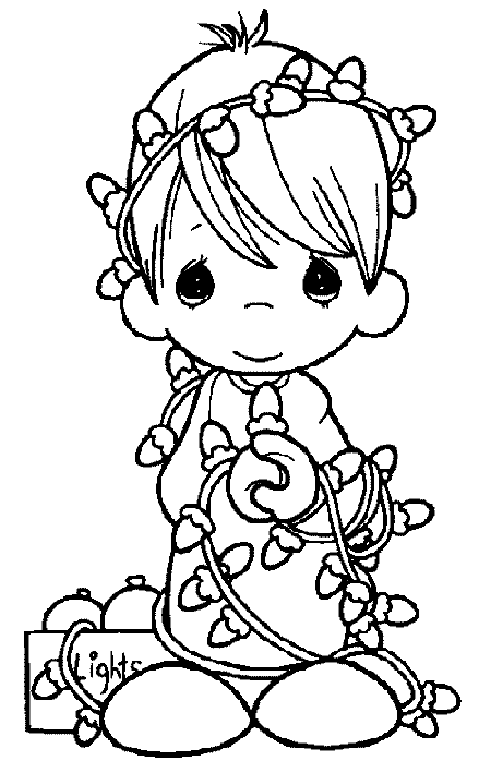 Christmas Precious Moments Coloring Pages 2