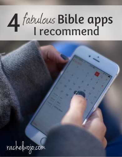 Have you tried using a Bible app? What's holding you back? Keep God's Word at your fingertips to read anytime! Check out the 4 Bible apps I enjoy the most!