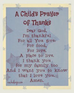 A Child's Prayer of Thanks & 12 Little Blessings Book Giveaway - Rachel ...