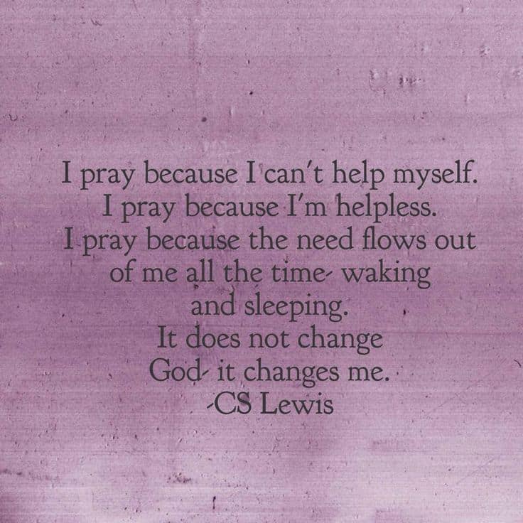 prayer changes me