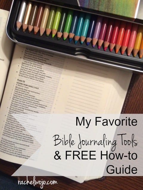 My favorite Bible journaling tools and a FREE How-To Guide Printable #onemorestep