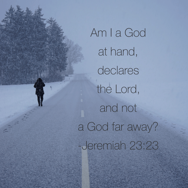 Sometimes God knows we need a line of questioning to remember that he is with us. We try to go on our merry way without him. And things go sour. We wonder why. Then remember to invite God into the situation. He is with us. Right here. Right now. I'm going to remember that one thing today! Want to join me? #inhispresence #biblereading