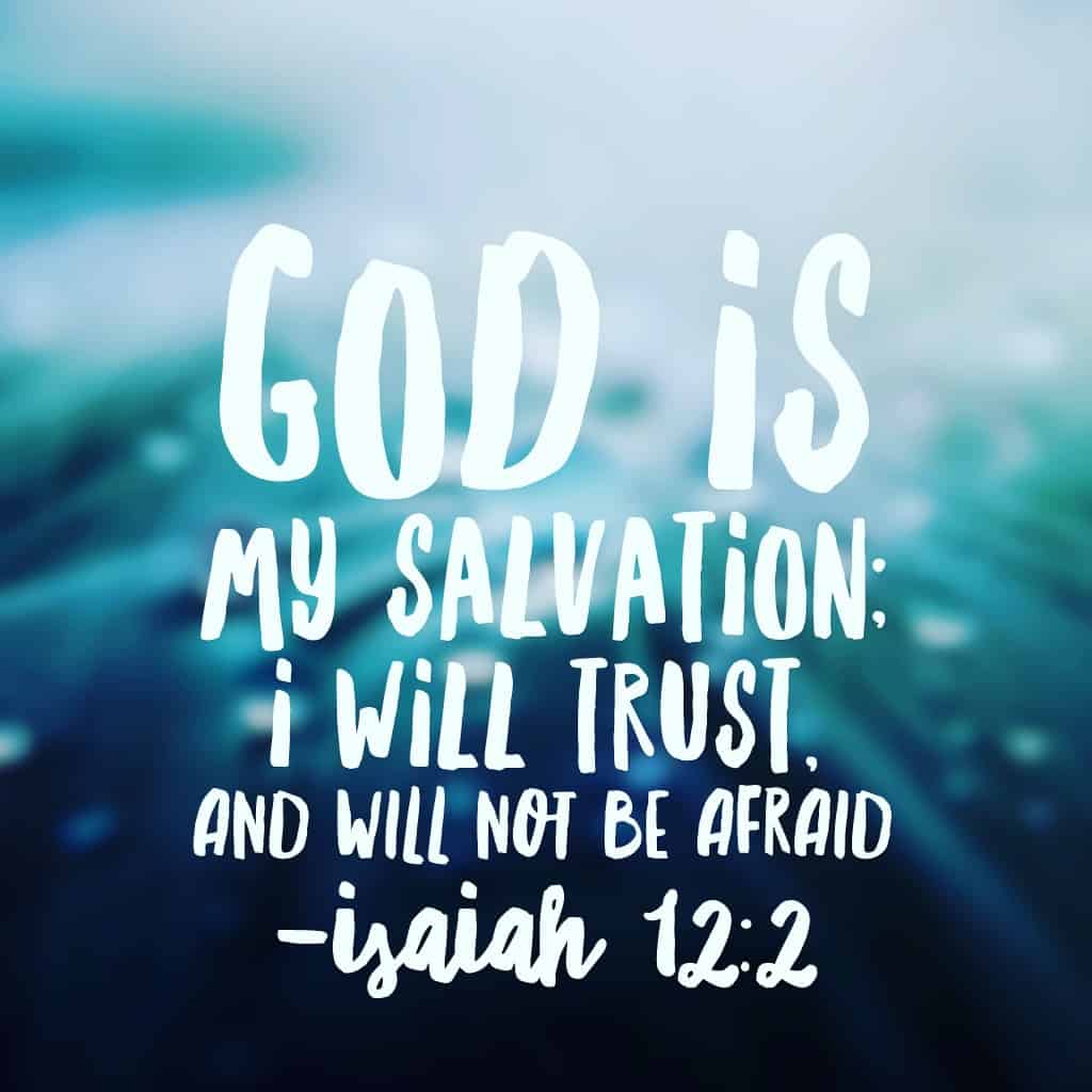 God is my salvation; I will trust, and will not be afraid;for the Lord God is my strength and my song!!!! #nofear#biblereading