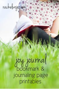 Joy Journal Bookmark and Journaling Page - Rachel Wojo