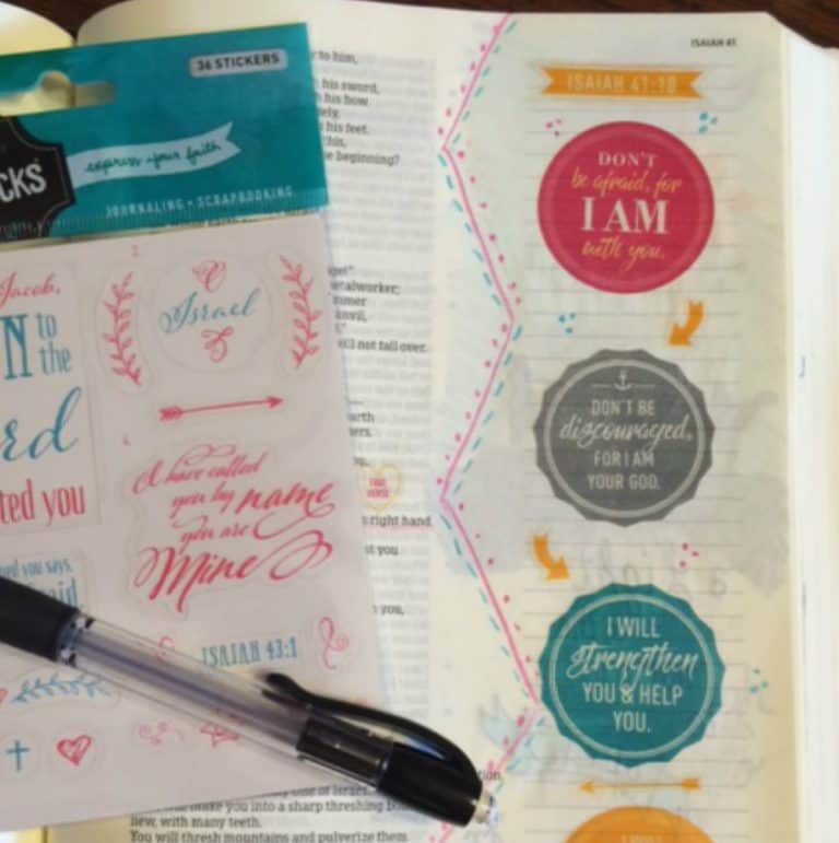 Study Your Bible with Stickers