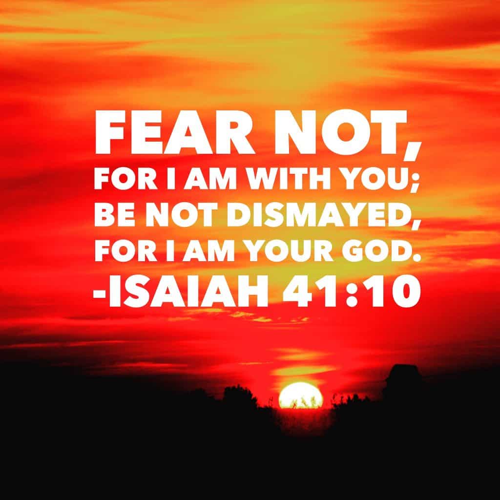 I am with you. I am your God. How personal will we allow God to be in our lives today? #neveralone #biblereading