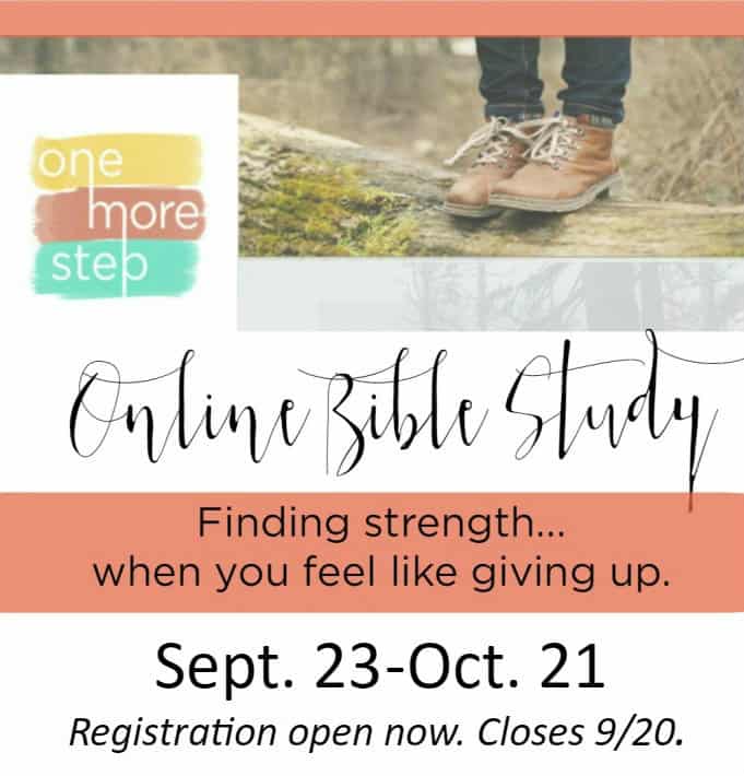 One More Step Fall Online Bible Study