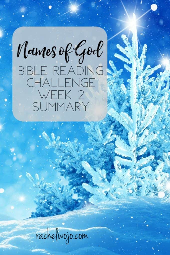 Let's check out the Names of God Bible reading summary week 2.