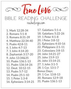 True Love Bible Reading Plan and Journal Challenge - Rachel Wojo