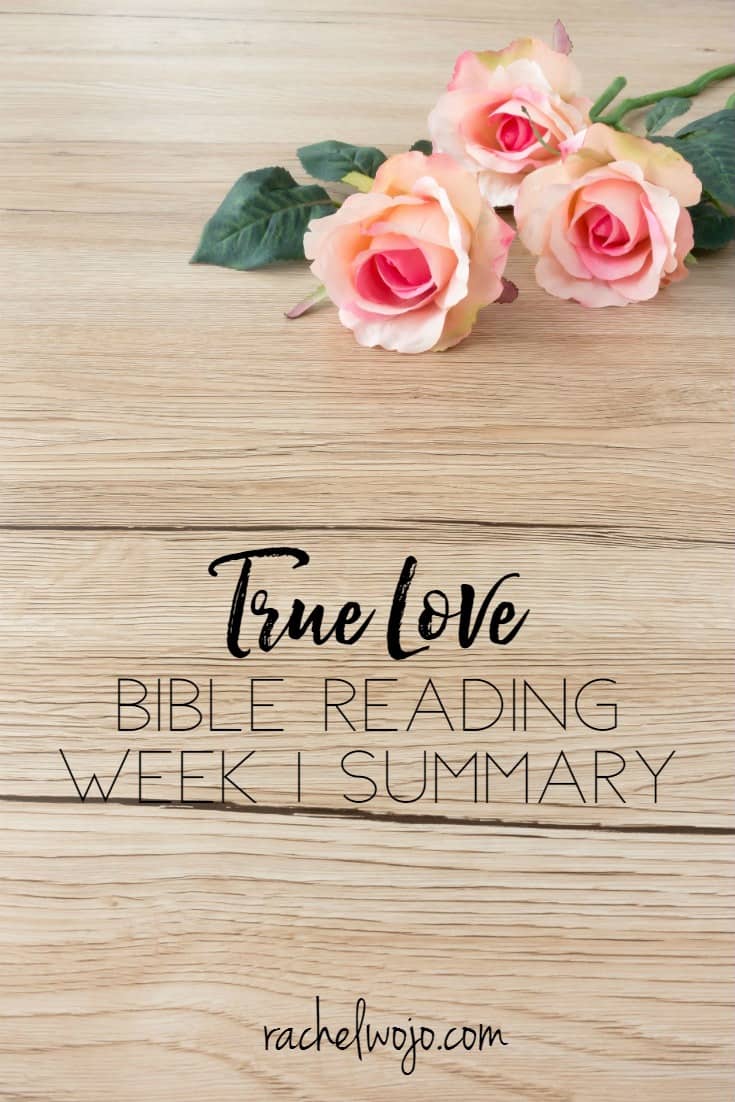 True Love Bible Reading Challenge Week 1 Summary