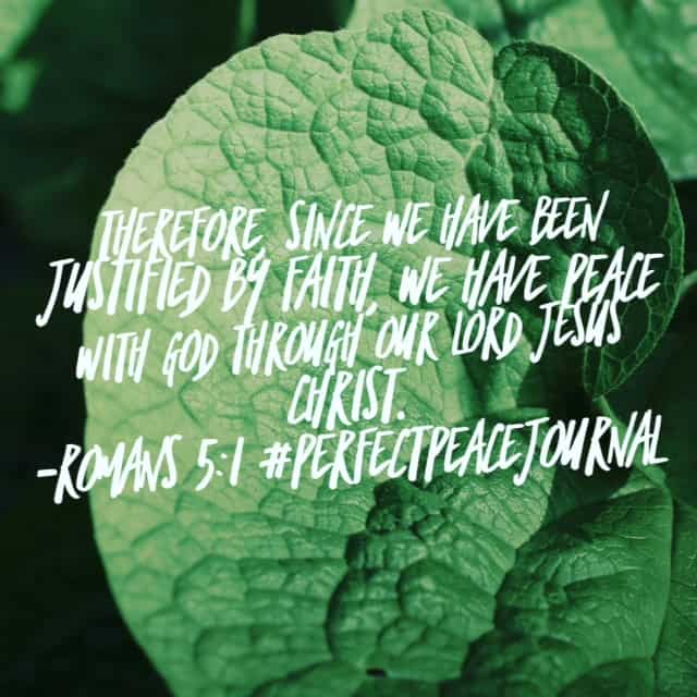 We have peace through Jesus! I love the order of progression in today's #perfectpeacejournal #biblereadingplan . Bottom line truth for me today: We have peace even through suffering when we plant our eyes on Jesus. Hope your Thursday's thriving!