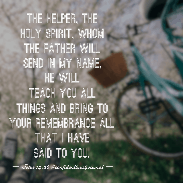 He never leaves us alone. This is one more way we know we can trust him- through the Holy Spirit as he speaks to our hearts and lives through us. What height of love; what depths of peace! Make Sunday a day that counts for eternity. #confidenttrustjournal #biblereading#biblereadingplan