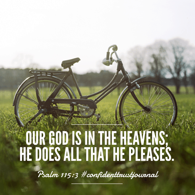 When life happens today, and the temptation to ask God "Why?" arises, remember this. The God who rules the heavens longs to reign in our hearts. There is nothing that he cannot redeem! Have a thriving Thursday knowing that your God, rules, reigns, and redeems! He is so worthy of our trust. #confidenttrustjournal #biblereadingplan #biblereading