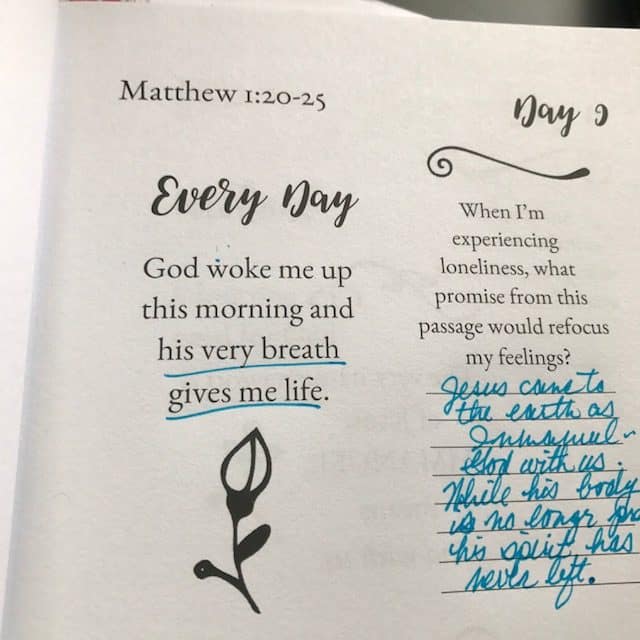 Last week I had a lot of time to reflect and ponder. While Jesus' body was temporary, his presence is everlasting. Who can wrap their head around that? With every breath I take, his spirit provides another. Focusing on giving thanks to him this afternoon, because without intentional purpose, I'm spiritually short of breath. #neveralonejournal