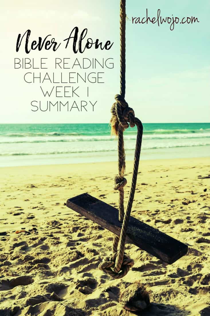 Never Alone Bible Reading Challenge Week 1 Summary