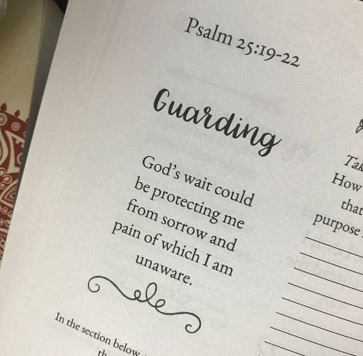 It's not natural to think of God's waiting room as protection. But it is out of his mercy and grace. Meditating over this morning's #purposefulpause #biblereadingplan still today. Happy Wednesday! (It is Wednesday, isn't it?) #waitingonGod