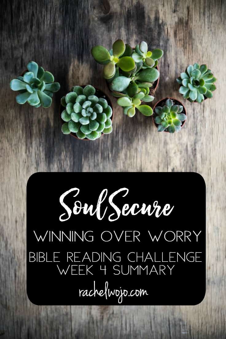 Soul Secure Bible Reading Challenge Week 4 Summary