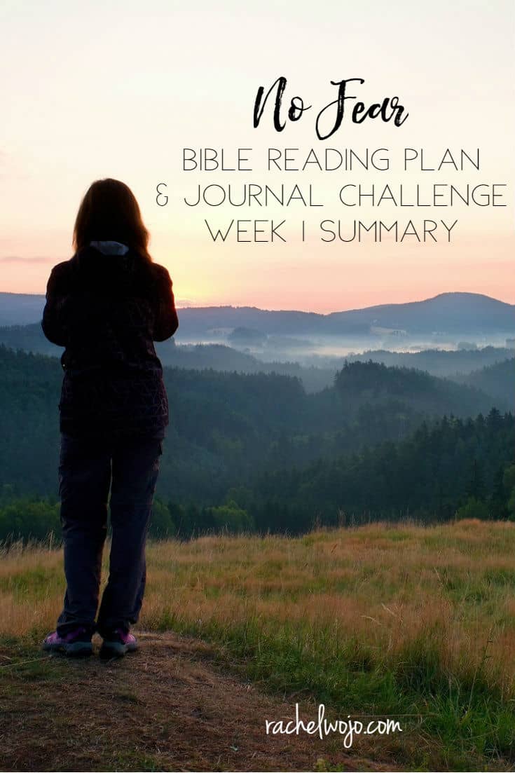 No Fear Bible Reading Challenge Week 1 Summary