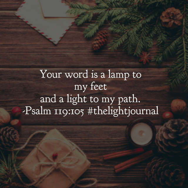 What joy to have such brilliant illumination in dark times! The end of today’s #thelightjournal #biblereadingplanspoke to me: “I will incline my heart.” In other words, I will purposely set my heart to focus on the light of the Word. Have a wonderful Wednesday! #hellomornings