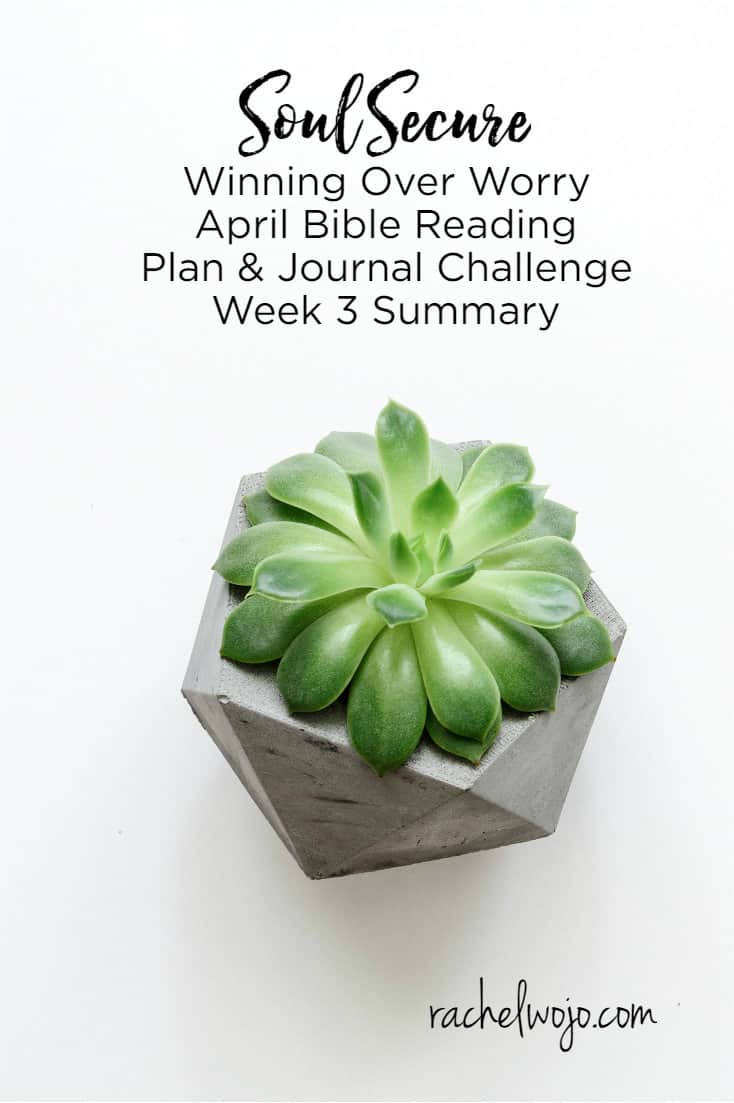 Welcome to the Soul Secure Bible Reading plan week 3 summary! We are 3 weeks into this month's Bible reading challenge and I have been so personally encouraged by your sweet testimonies regarding the Scripture reading. For those of you who are here for the first time, each month I host a daily Bible reading challenge and each week, we glance back at the Bible reading plan and journal. We review the verses I highlighted in the daily reading and so today, let's read over the verses we highlighted from last week's Bible reading plan. Ready?