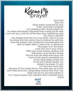 Rescue Me Prayer - RachelWojo.com