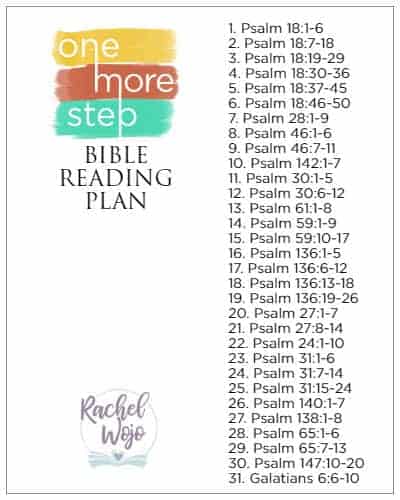 Bible Reading Chart 2019