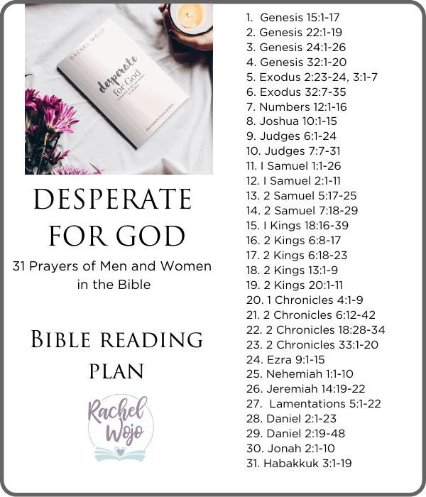 Desperate for God: 31 Prayers of Men and Women in the Bible ...