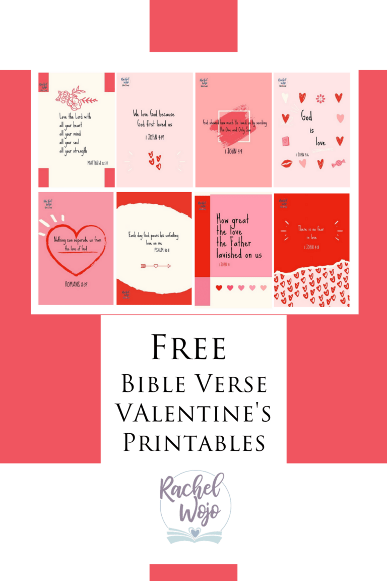 Bible Verse Valentines Printable - Rachel Wojo