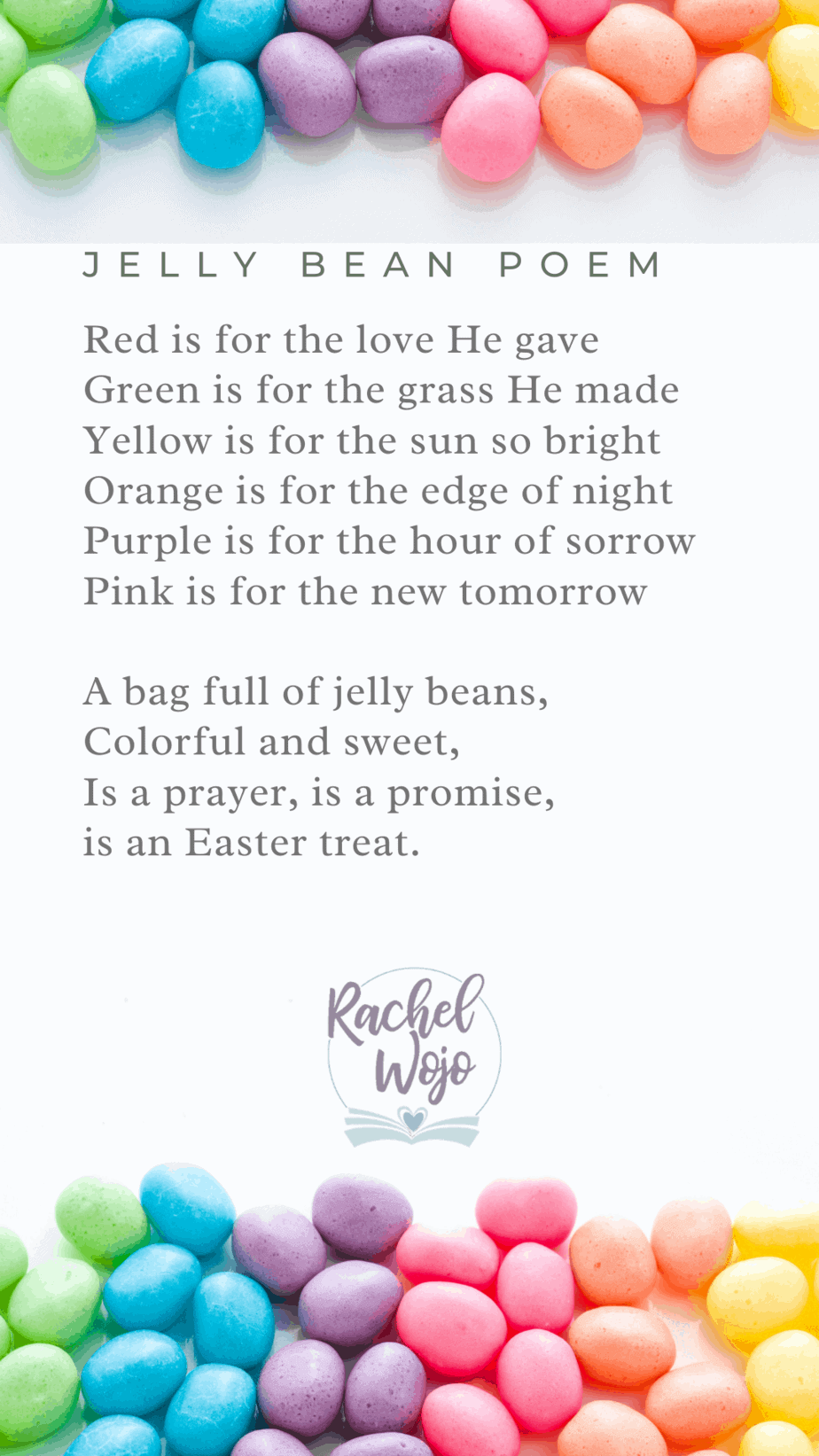 Jelly Bean Poem Easter Gift Rachel Wojo