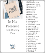 In His Presence Bible Reading Challenge - Rachel Wojo