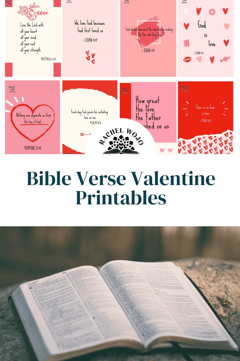 Bible verse printables for Valentine's Day